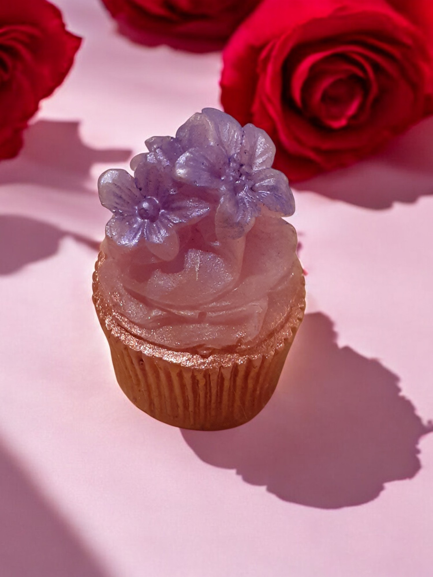 Cupcake met Orchidee Zeepje met Mica (image for) Cupcake met Orchidee Zeepje met Mica