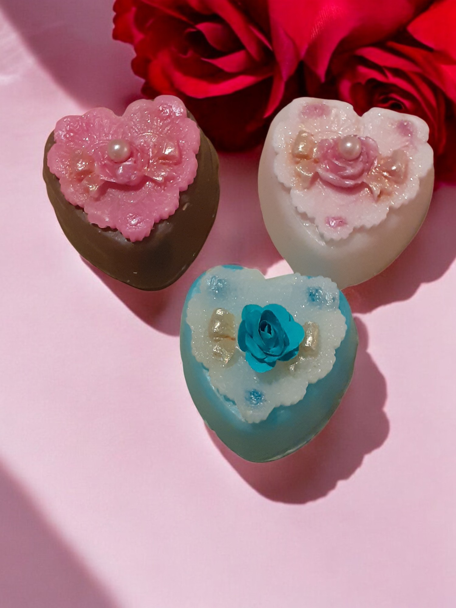 Sier Gebak met Hart en Strik Zeepje met Mica (image for) Sier Gebak met Hart en Strik Zeepje met Mica