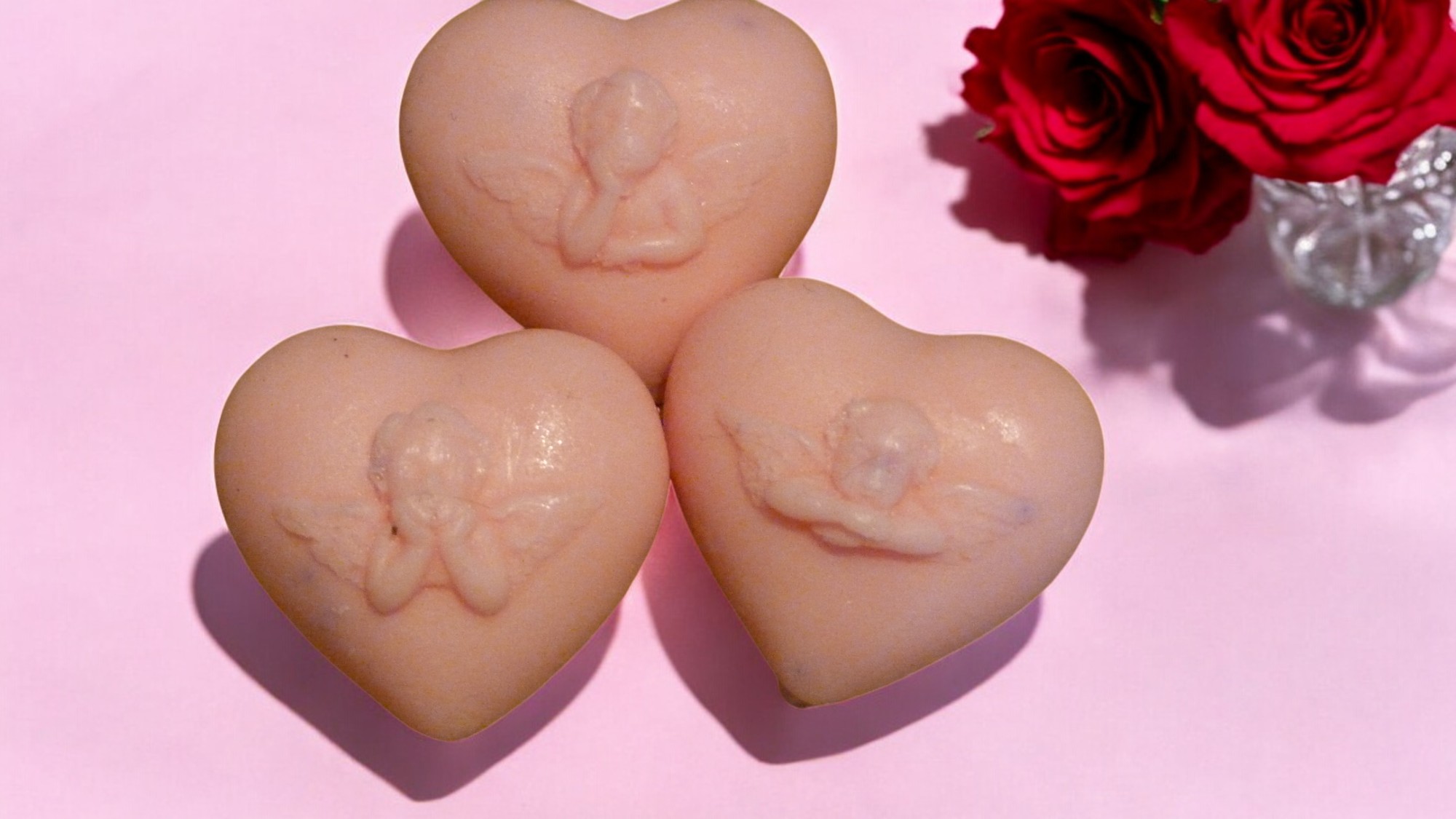 Hartjes met Engel Zeepjes Setje van 3 (image for) Hartjes met Engel Zeepjes Setje van 3