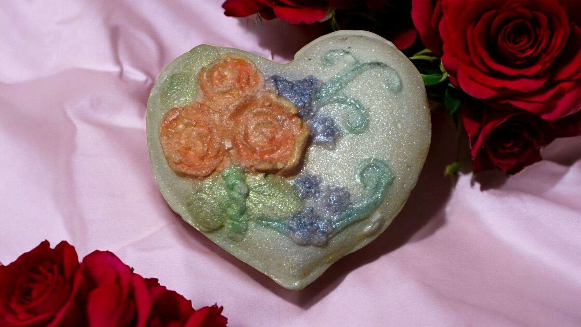 Relief Hart Zeepje met Mica (image for) Relief Hart Zeepje met Mica