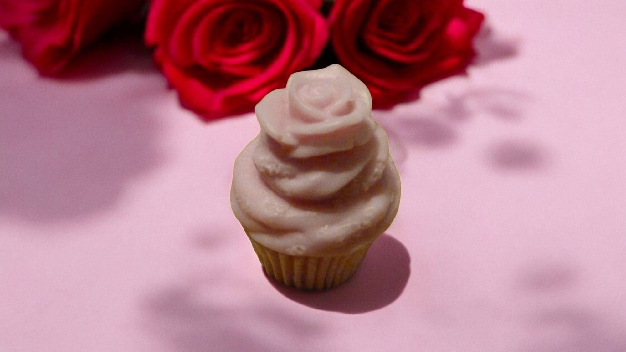 Cupcake met Roos Zeepje (image for) Cupcake met Roos Zeepje