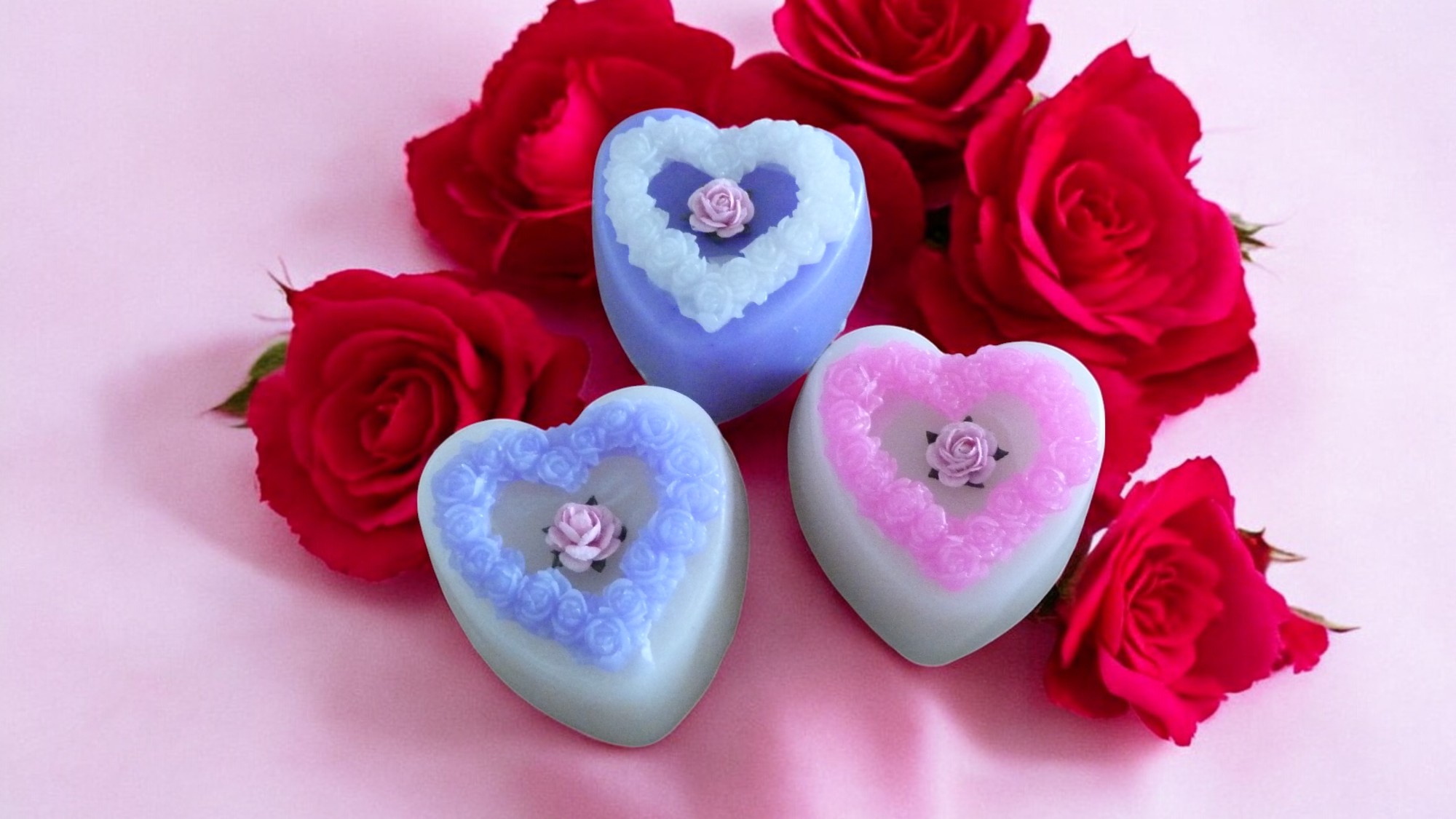 Sier Gebakje met Harten Krans Zeepje (image for) Sier Gebakje met Harten Krans Zeepje