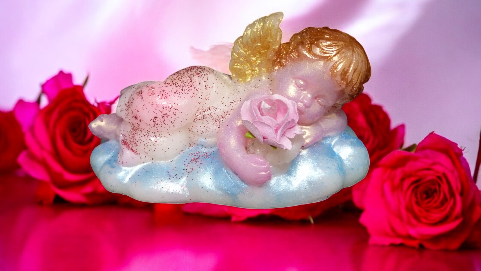 Engel op een Wolk Zeepje met Mica (image for) Engel op een Wolk Zeepje met Mica