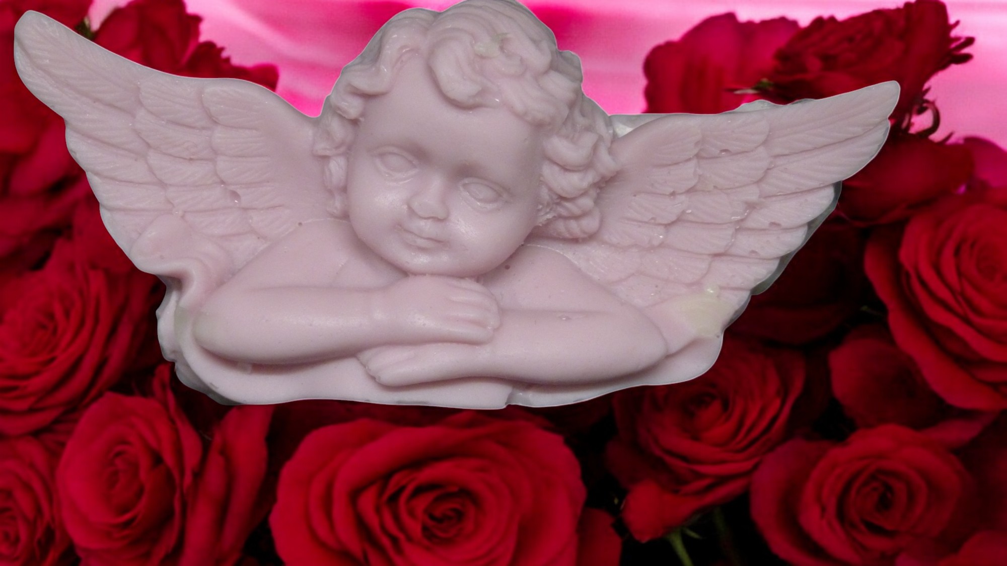 Engel met de Hoofd op de Armen Plat Zeepje (image for) Engel met de Hoofd op de Armen Plat Zeepje