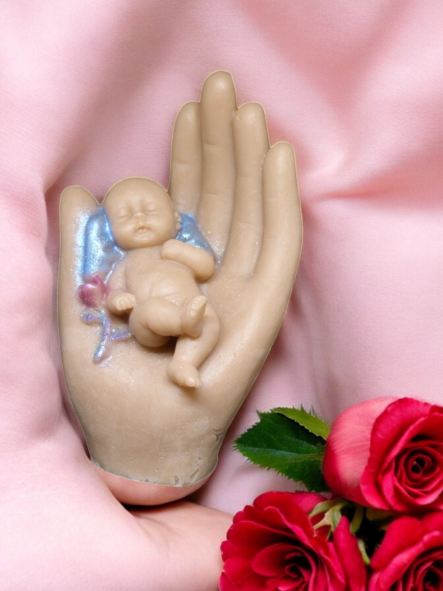 Baby in Hand Zeepje met Mica Jongen (image for) Baby in Hand Zeepje met Mica Jongen