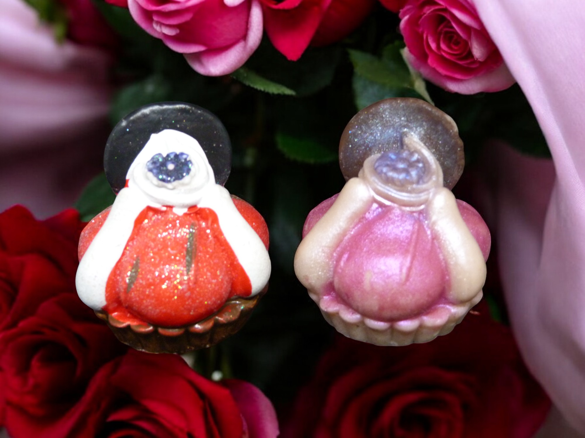 Petit Fou met Choco Streep Zeepje met Mica (eigen creatie) (image for) Petit Fou met Choco Streep Zeepje met Mica (eigen creatie)