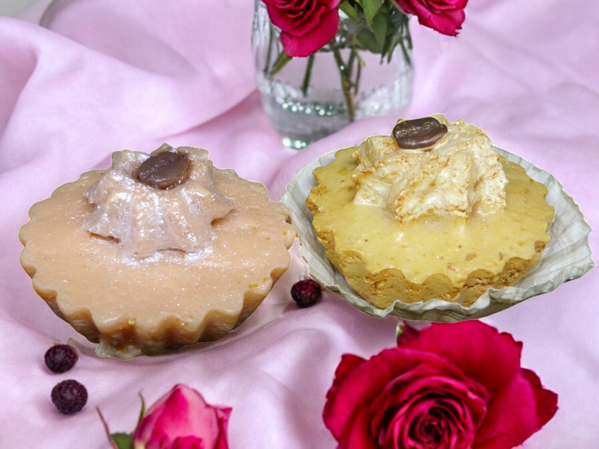 Petit Fou met Koffieboon Zeepje met Mica (eigen creatie) (image for) Petit Fou met Koffieboon Zeepje met Mica (eigen creatie)