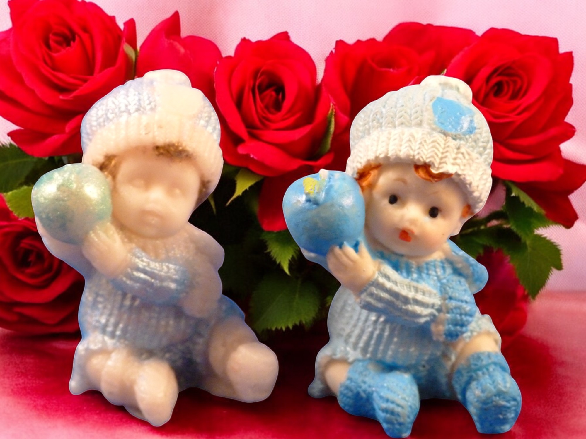 Baby met een Appel Zeepje met Mica (eigen creatie) Jongen (image for) Baby met een Appel Zeepje met Mica (eigen creatie) Jongen