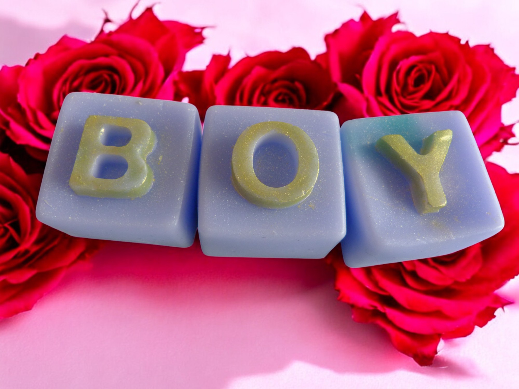 Letterbloken met de Tekst Boy Zeepjes met Mica (image for) Letterbloken met de Tekst Boy Zeepjes met Mica