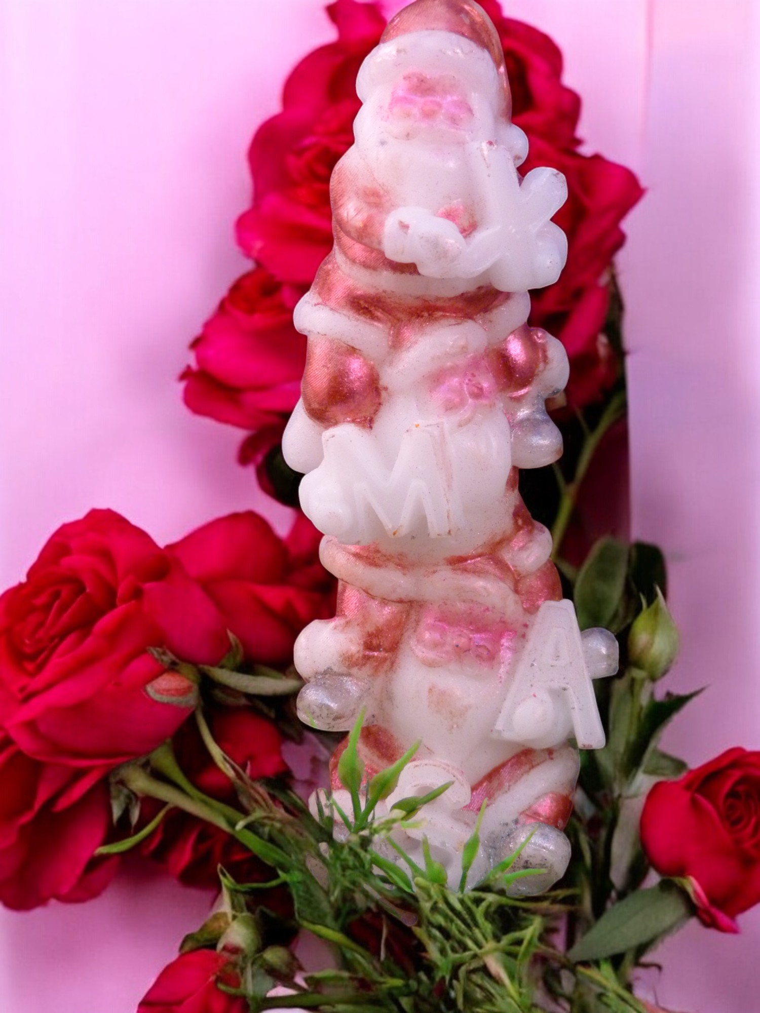 Stapel Kerstmannen Zeepje met mica (image for) Stapel Kerstmannen Zeepje met mica