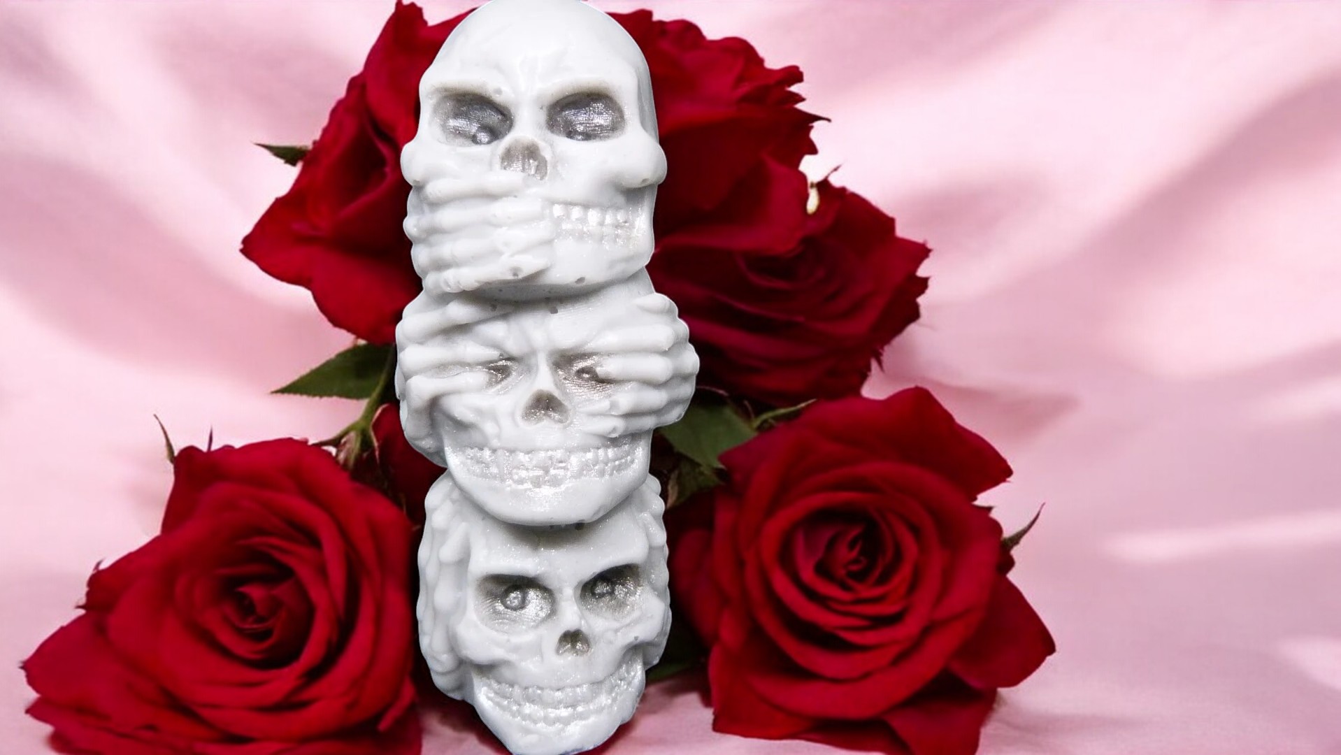 Horen, Zien en Zwijgen Schedel Zeepje met Mica Klein (image for) Horen, Zien en Zwijgen Schedel Zeepje met Mica Klein