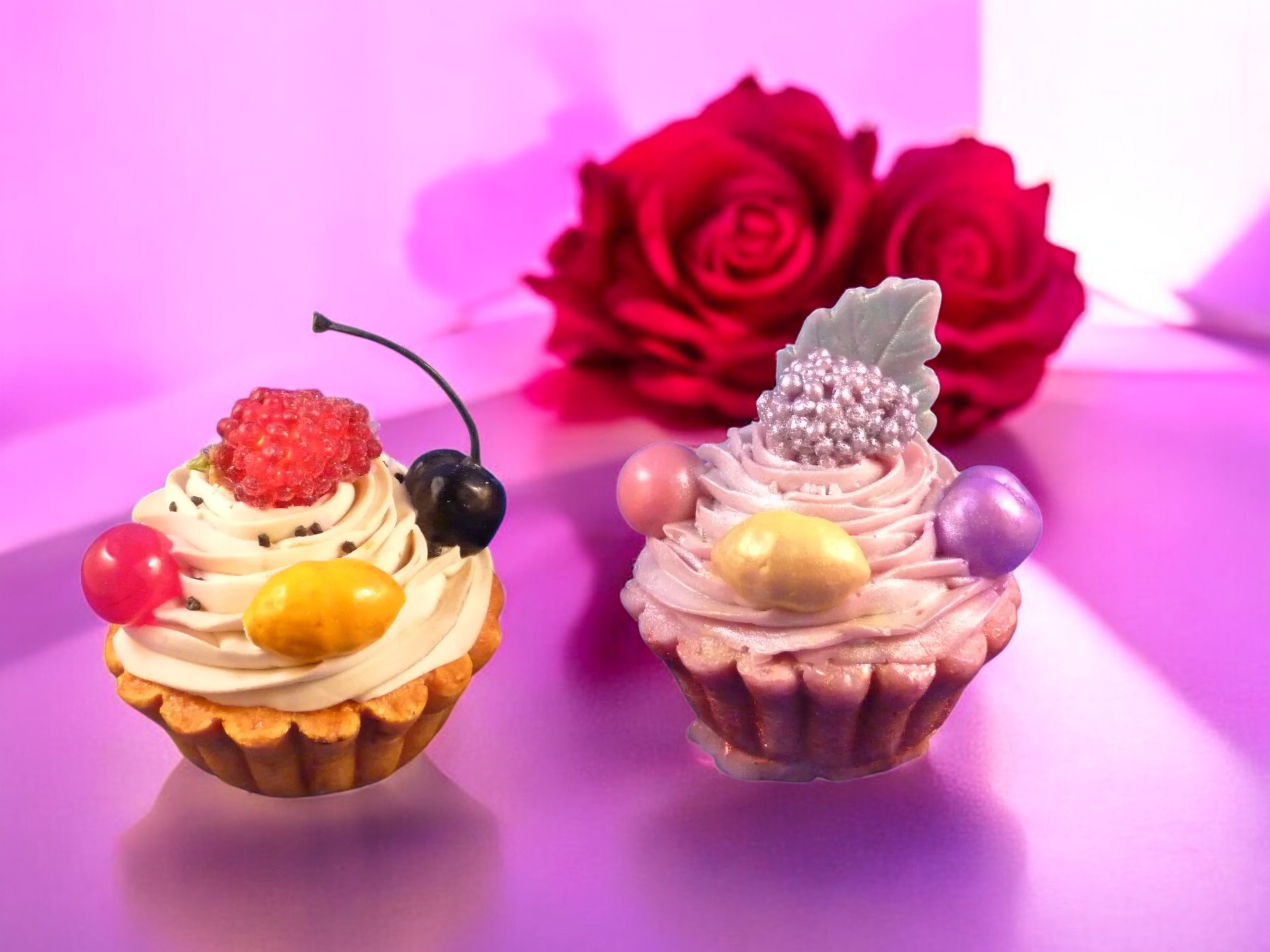 Vruchten Gebakje Zeepje met Mica (eigen creatie) (image for) Vruchten Gebakje Zeepje met Mica (eigen creatie)